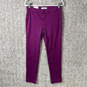 Lila Ryan Pants Womens 6 for Stitch Fix Eggplant Purple Zuri Tapered Trouser NWT